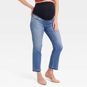 Isabel Maternity by Ingrid & High Rise Fit Ankle B Blue